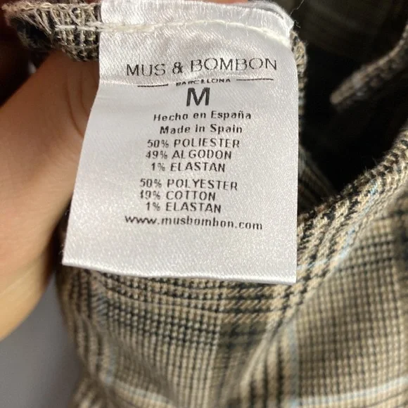 Mus & Bombon Epidot Plaid Adjustable Strap Jumpsuit | Made in Spain | Size M - Picture 14 of 15